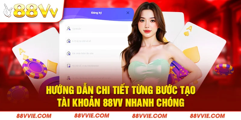 Hướng dẫn chi tiết từng bước tạo tài khoản 88vv nhanh chóng